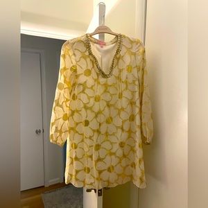 Gold and white Lilly Pulitzer dress